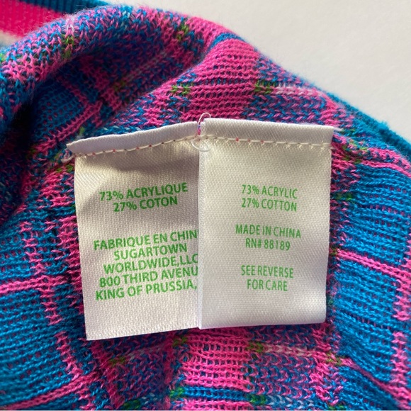 Lily‎ Pulitzer Women’s Hoody Sweater Top Sz XS short sleeve V-Neckline - Picture 8 of 10